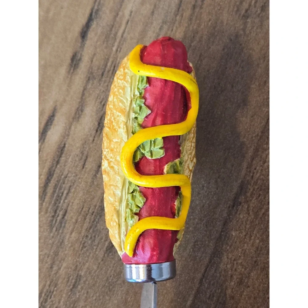 4 Pc Boston Warehouse Resin Novelty Spreaders Hamburger Ketchup Hot Dog Grill